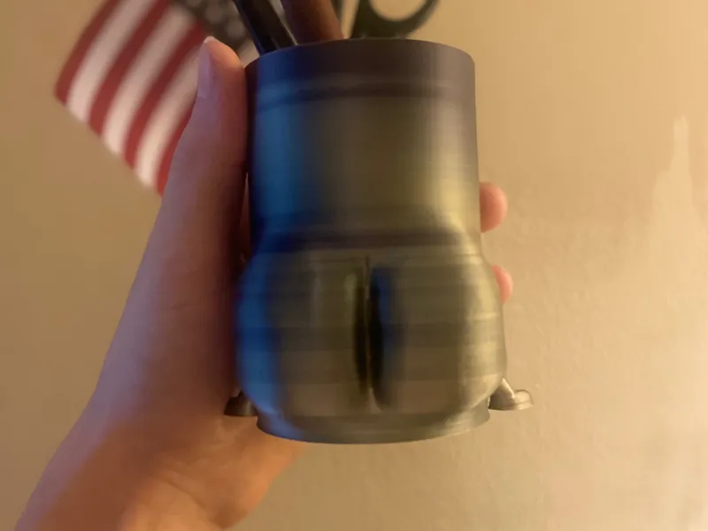 Chunky Bum pencil holder