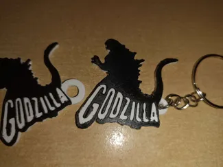 Godzilla Keychain - 2-Layer Design