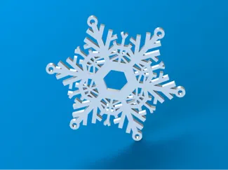 Christmas Snowflake Ornament