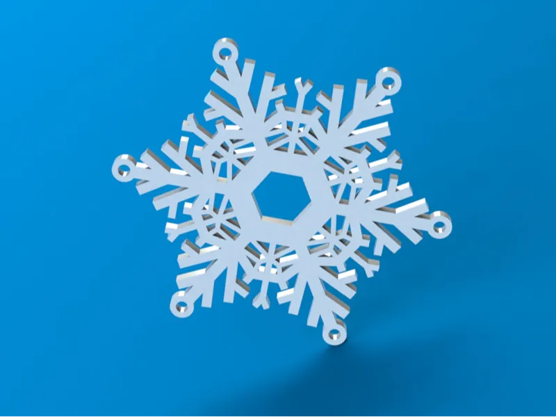 Christmas Snowflake Ornament 