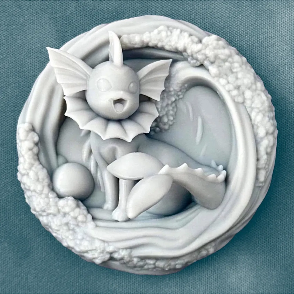 Vaporeon Pokemon Fridge Magnet or Wall Decoration by ABC3D - MakerWorld