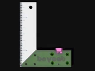 boycabrera - Modern Woodworking Square w/ Push Tab