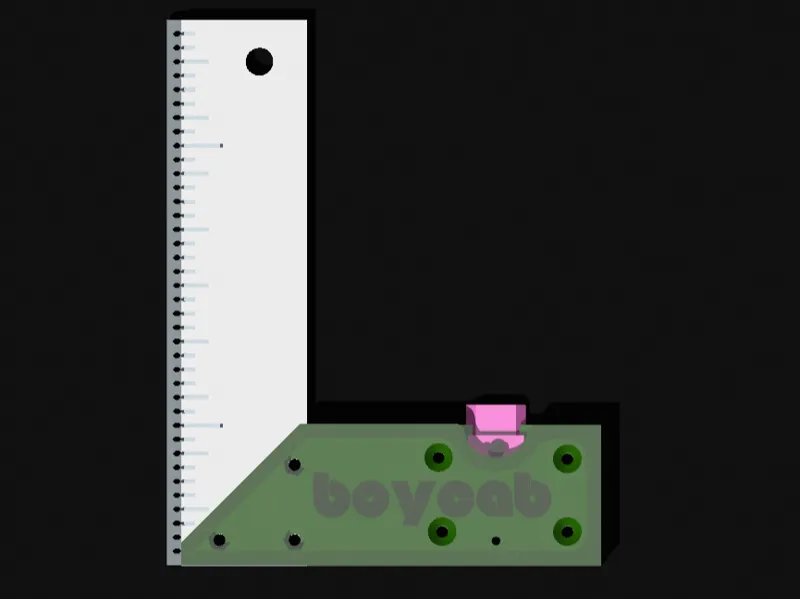 boycabrera - Modern Woodworking Square w/ Push Tab