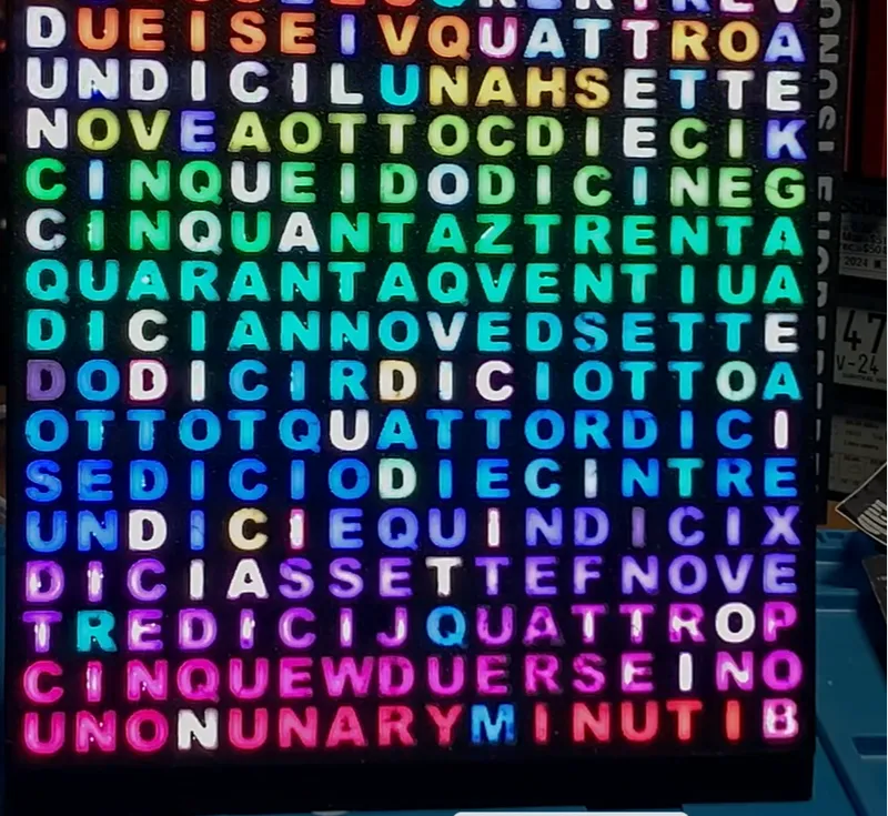 orologio a parole italiano