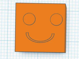 Smiley Square Face