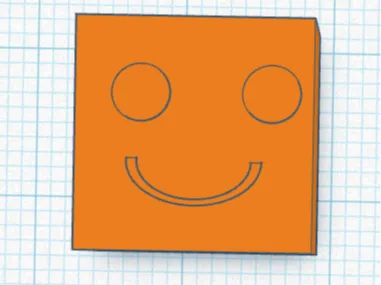 Smiley Square Face