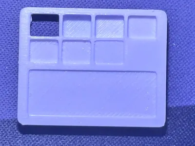 Filament swatches with translucence test and label slots