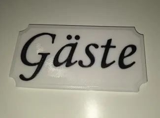 leeres Schild zum selbst beschriften