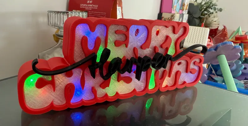 Merry Christmas LED Lightbox