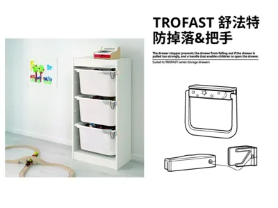 IKEA TROFAST Handles and Anti-Drop Accessories