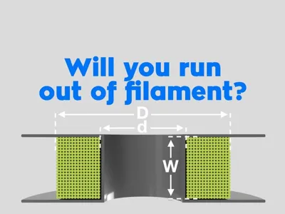 Remaining filament length calculator