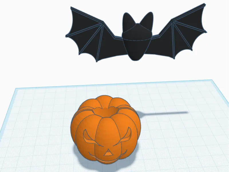 Halloween Bat Pumpkin