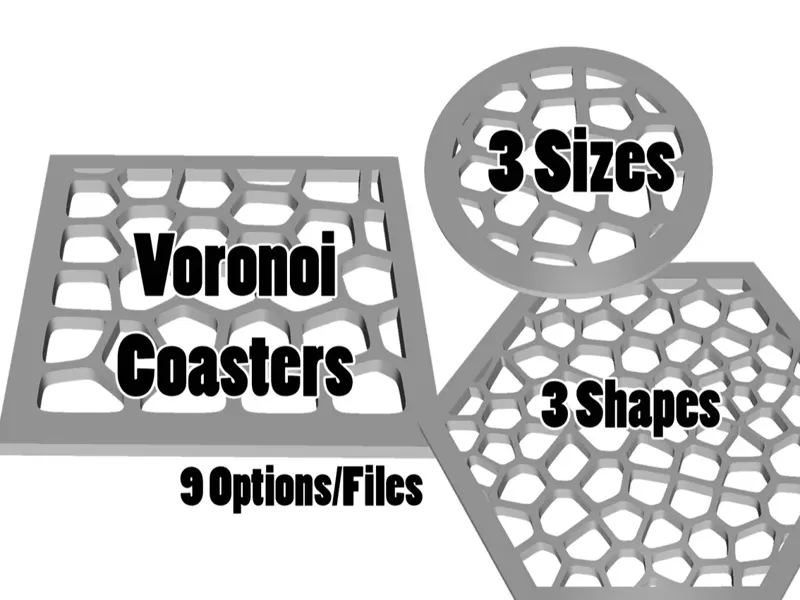 Voronoi Coasters