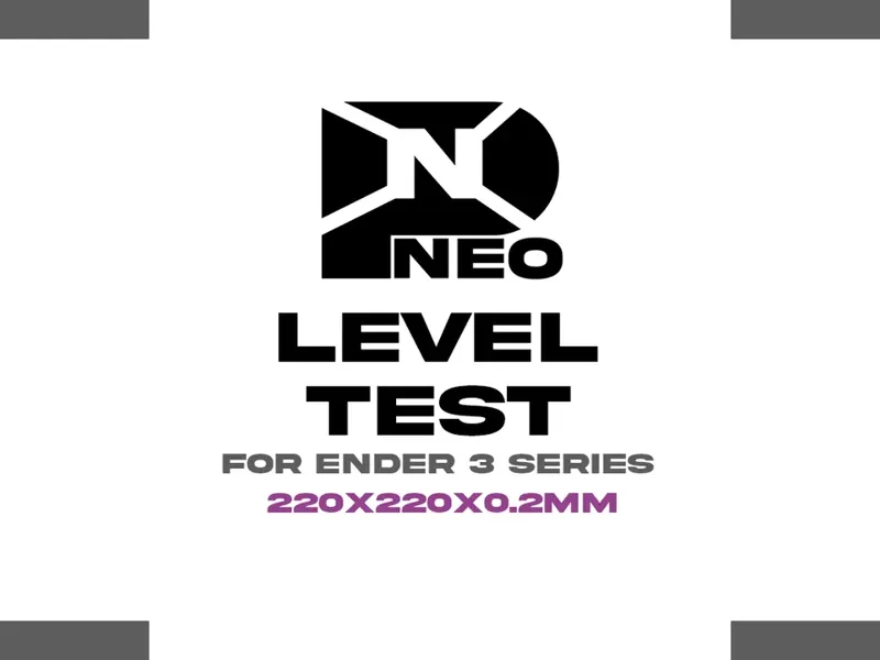 Level Test for Ender 3 Series 220x220 build volume