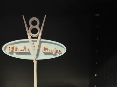 Flo's Cafe Sign from CARS Movie