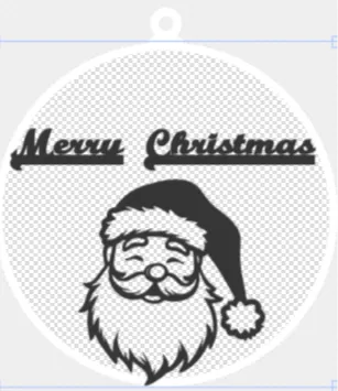 Santa ornament