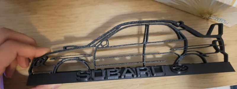 Subaru WRX STI with Stand (car slides into stand)