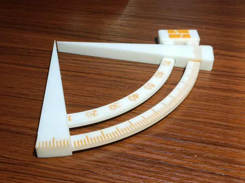 一体打印内角量角器
