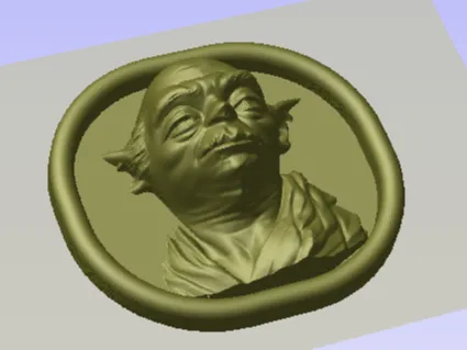 yoda wall plaque