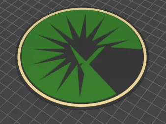 Fidelity Leaf Logo Coaster