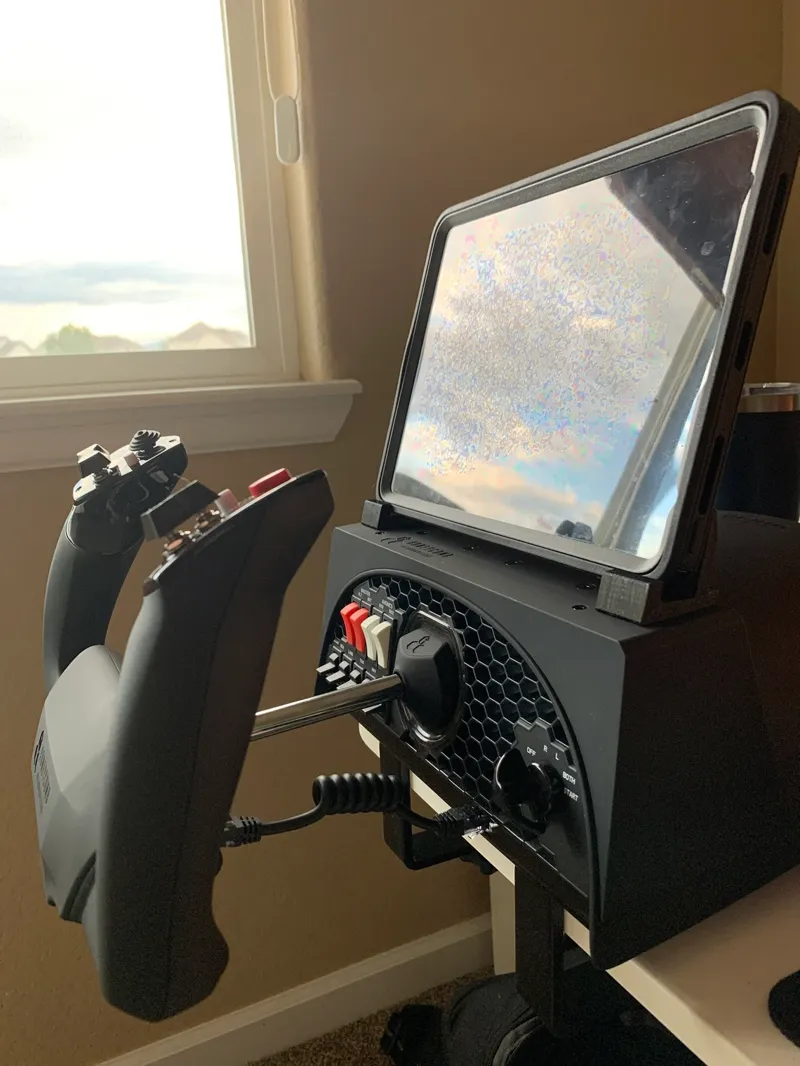 Flight Simulator Yoke iPad Mounting Clips