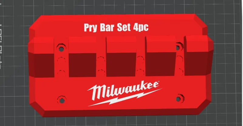 Milwaukee Pry Bar Magnetic Wall Mount
