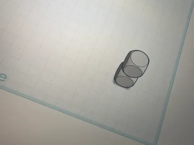 2 cubes stacked on top of each other