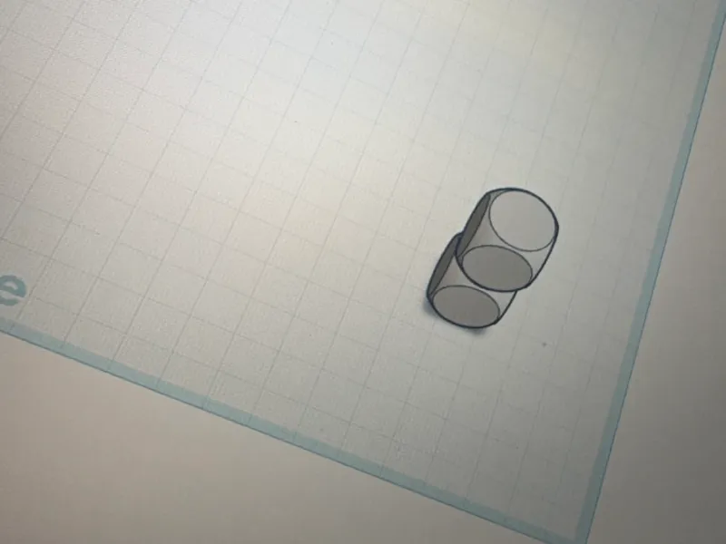 2 cubes stacked on top of each other