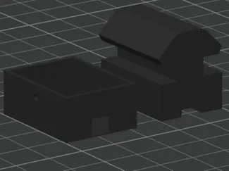 I2C module housing for 1.5 inch extruded railing
