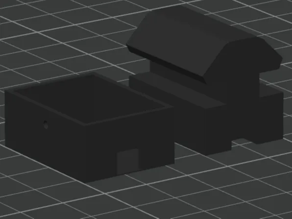 I2C module housing for 1.5 inch extruded railing