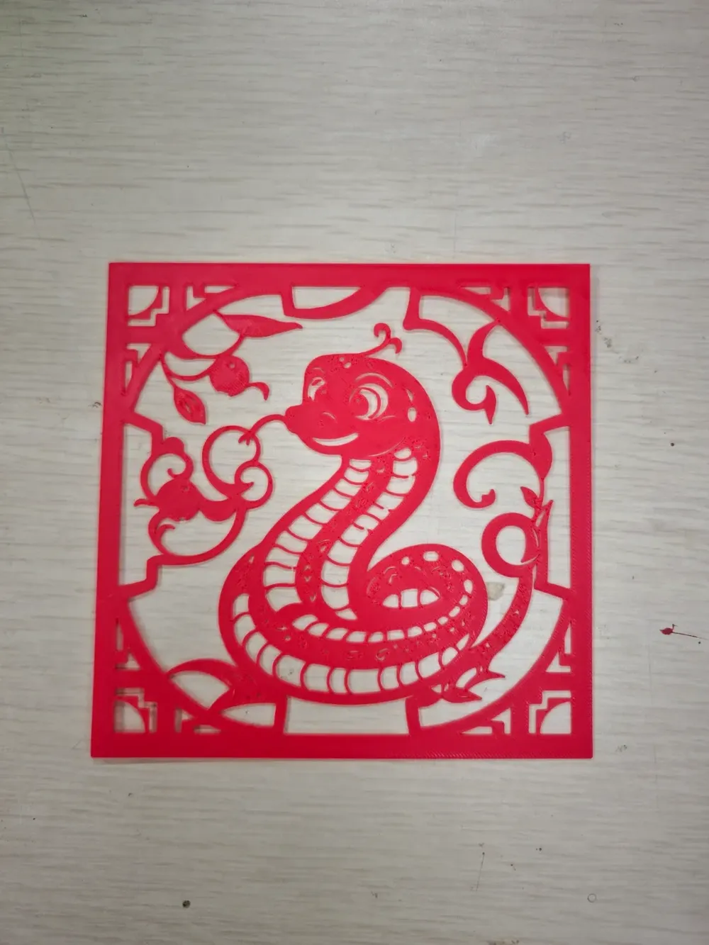 Snake Window Display Double Happiness Auspicious Snake Window Decoration by harvest.studio ...