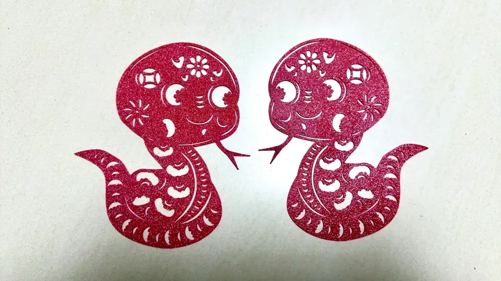 Snake Window Display Adorable Baby Snake Paper-Cut Window Decorations (Pair) by user ...