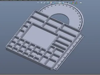 Sorting Tray with Rulers for Crafting