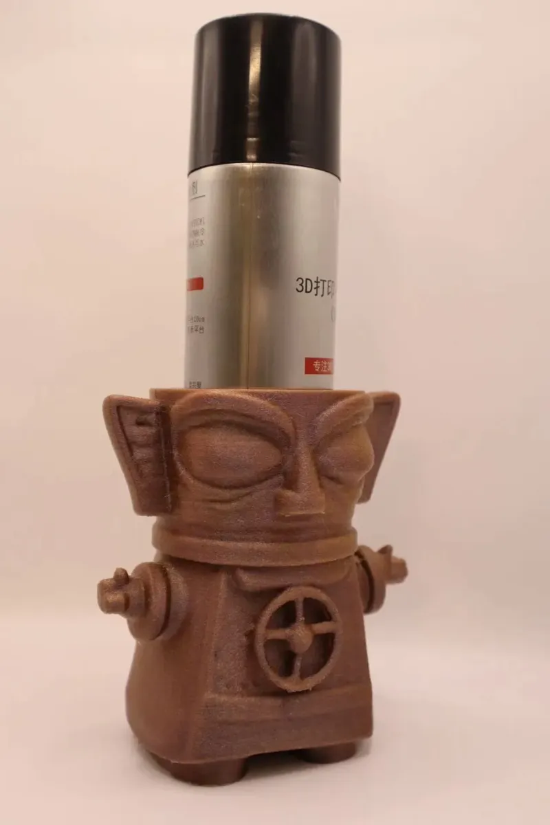 三星堆人太阳轮V2拥抱人偶像收纳或盆栽笔筒收纳 抽象模型