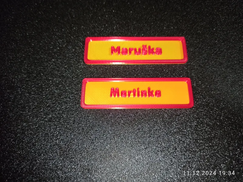 Martinka/Maruska name tag