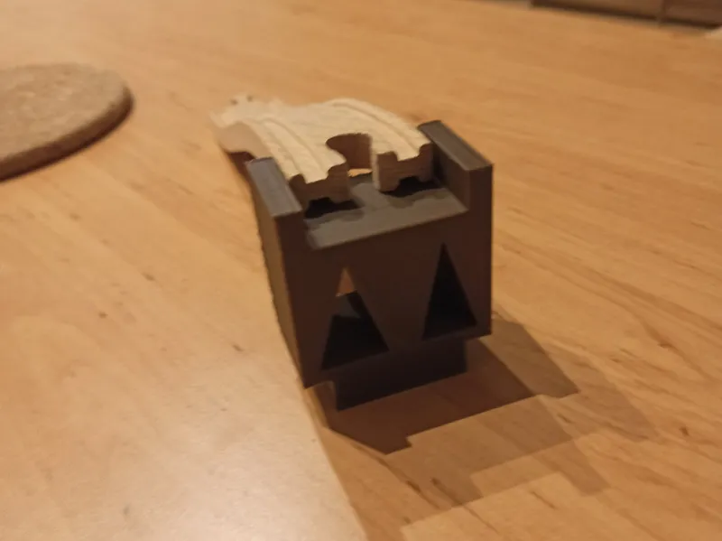 wooden rail support