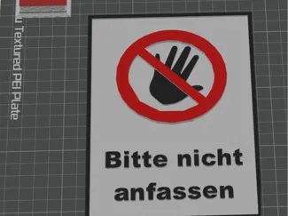bitte nicht anfassen