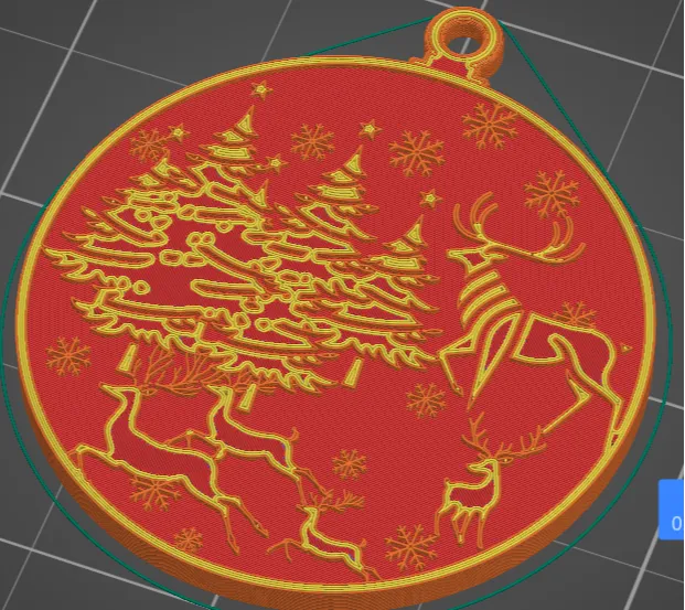 Reindeer Christmas Ornament 