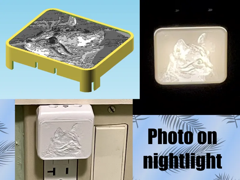 Turn your photo into nightlight lens