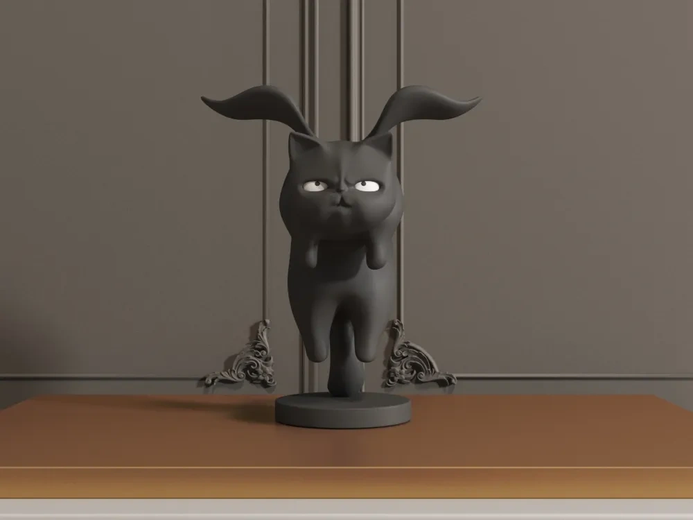 邪恶小肥猫摆件