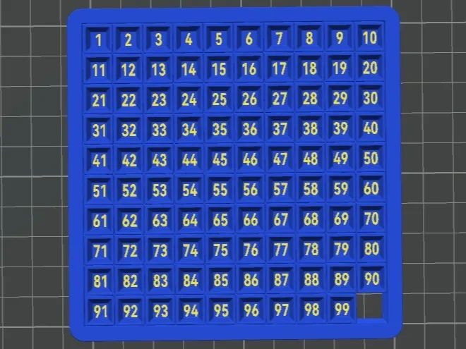 数字华容道 10×10 
