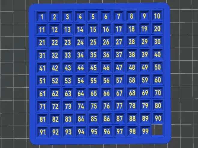 数字华容道 10×10 