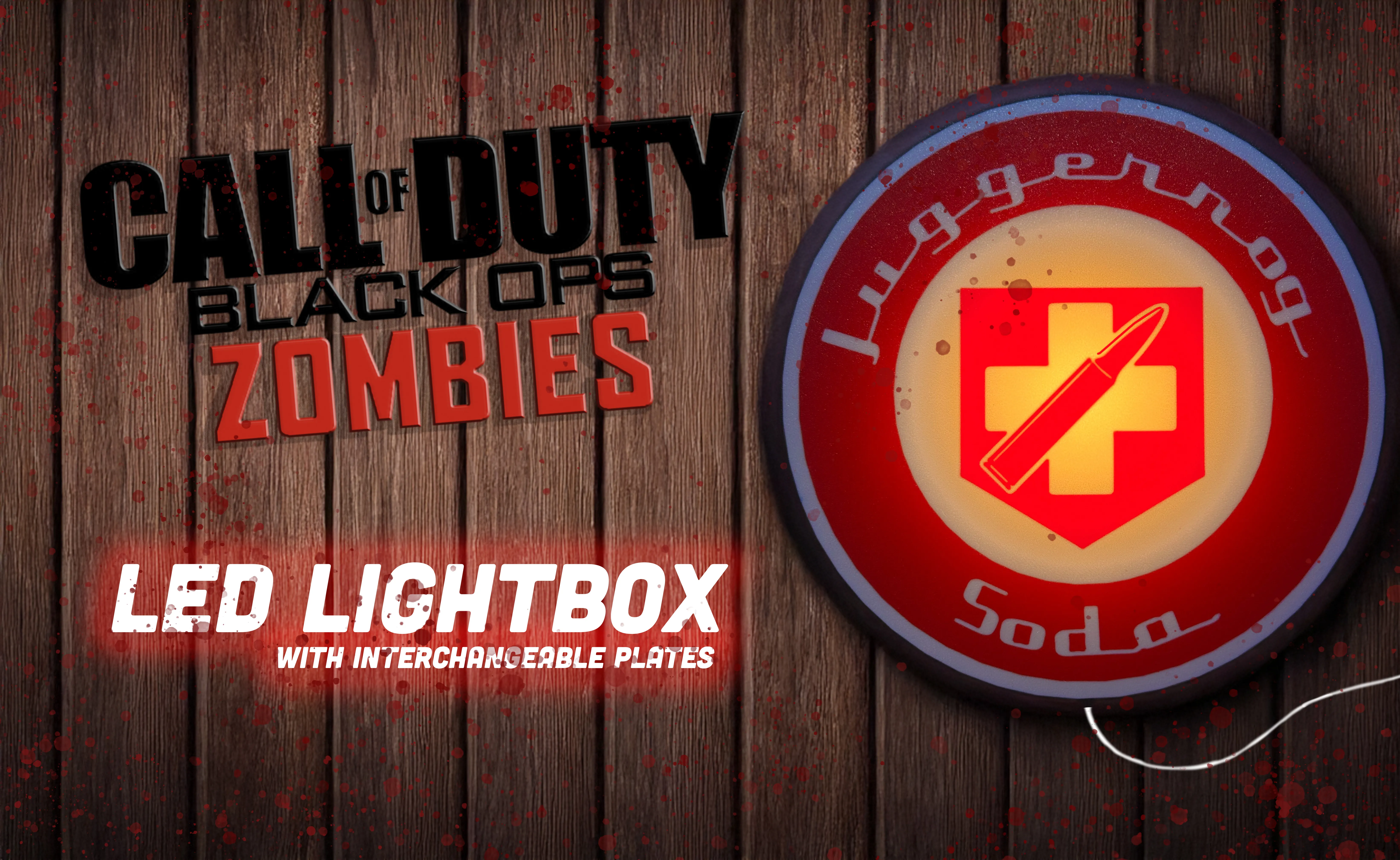 Call of duty zombies Revive Soda Light Box/Wallart - Free 3D Print ...