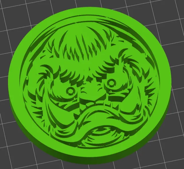 Cabeza de monstruo cabreado enfadado