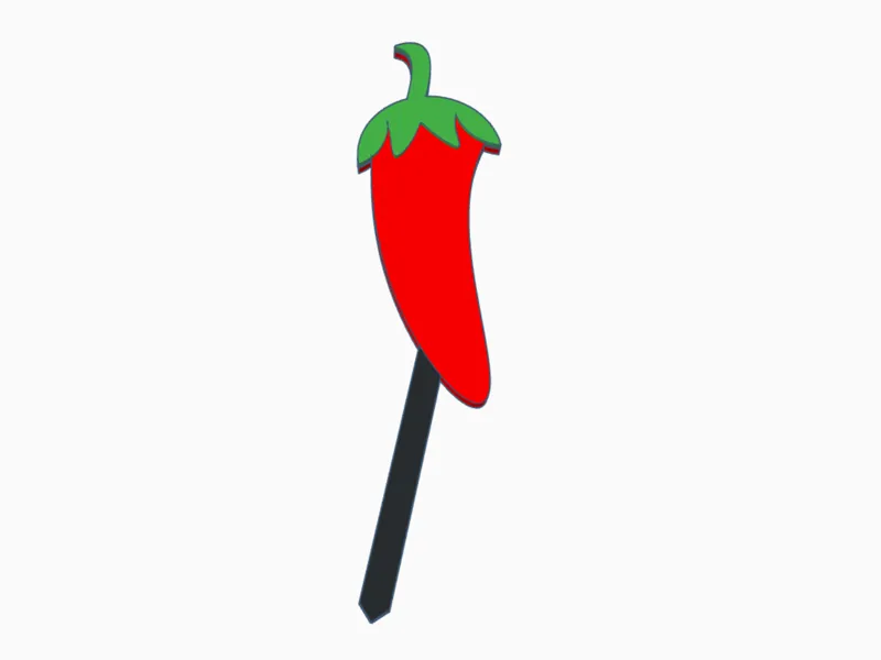 Flower Label "Chilli"