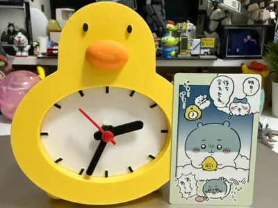 chiikawa duck clock