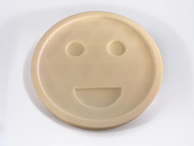 Coaster with smile face