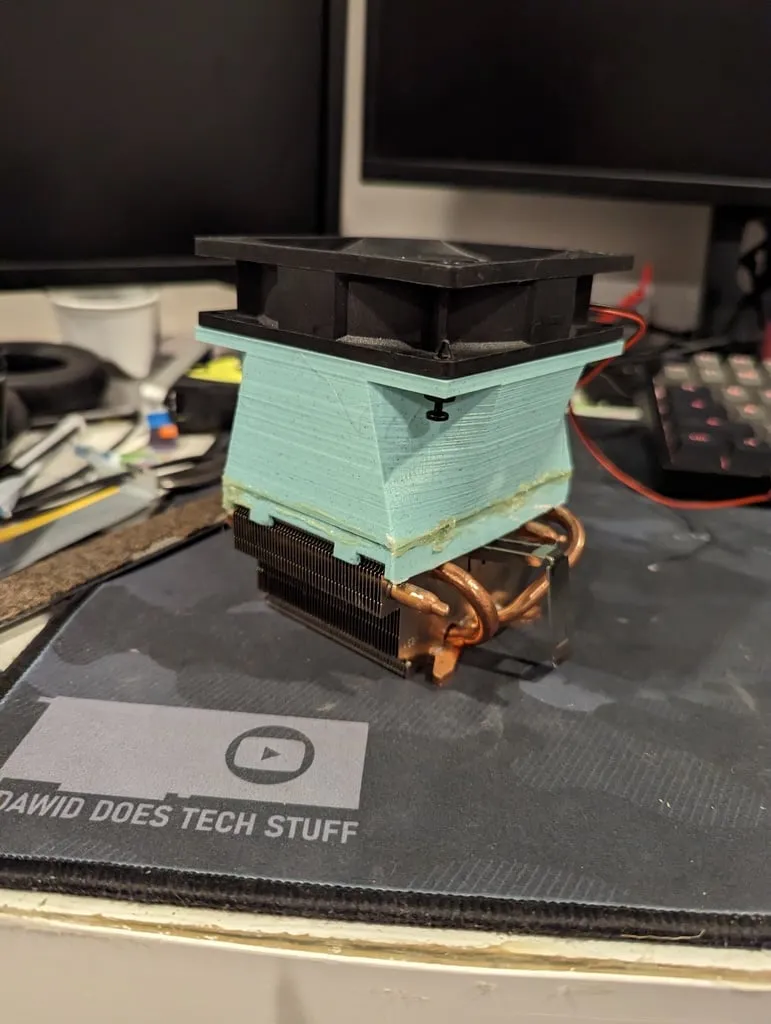 92mm fan to stock cooler