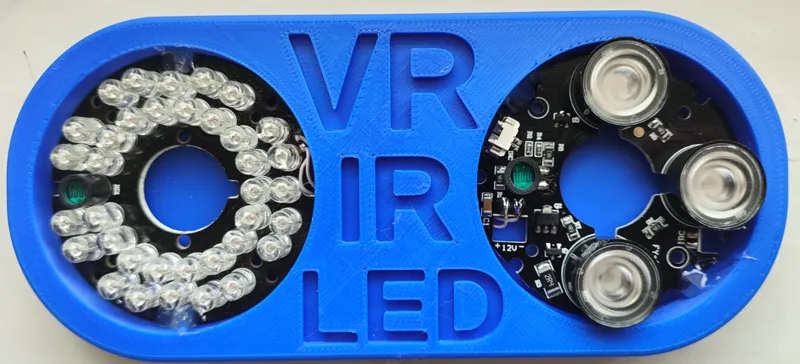 Infrared spotlight for VR night playing