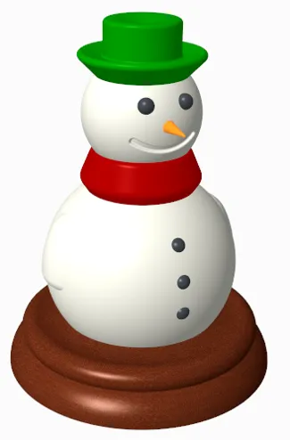 Snowman revolved